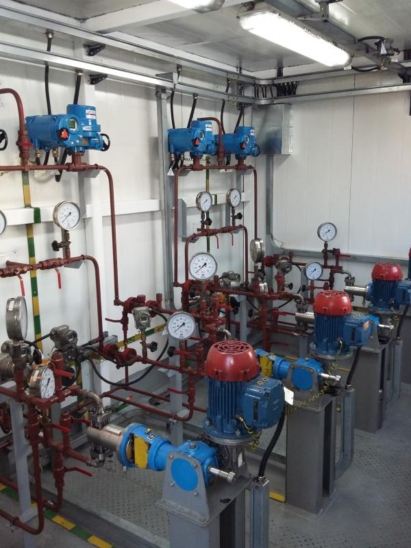Блочная насосная станция реагента