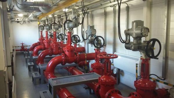 Блок технологический камеры задвижек станции пенного пожаротушения